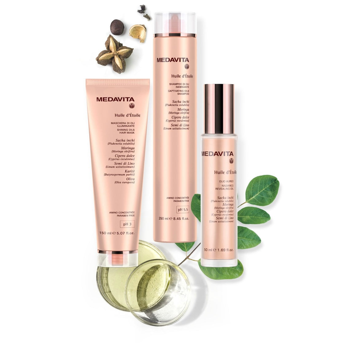 Medavita Mască Stralucire din uleiuri naturale-150 ml - Coafor Bucuresti