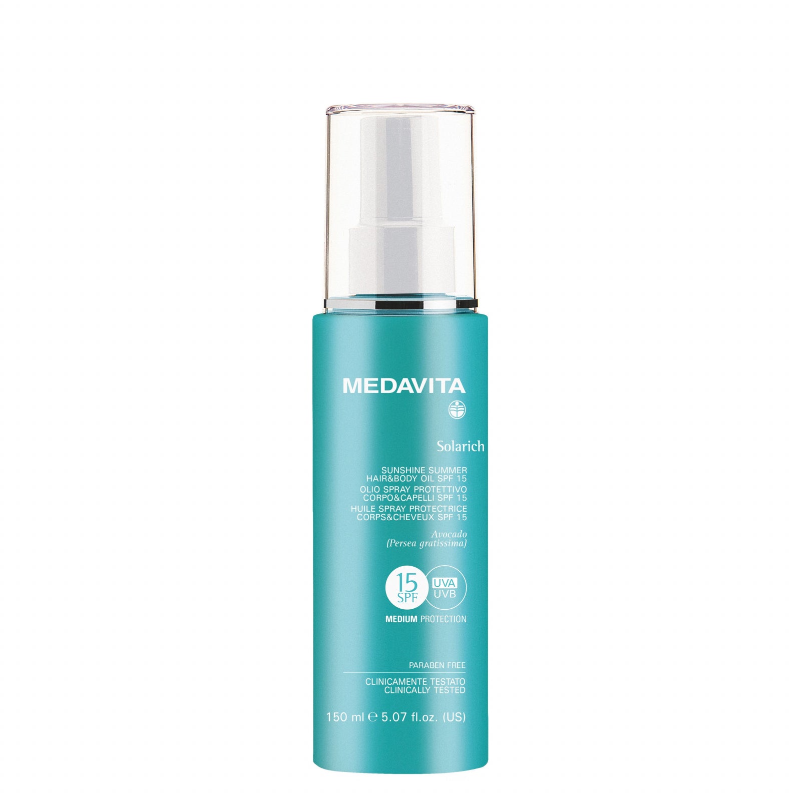Ulei de păr și corp pentru vară SPF15, Solarich 150ml